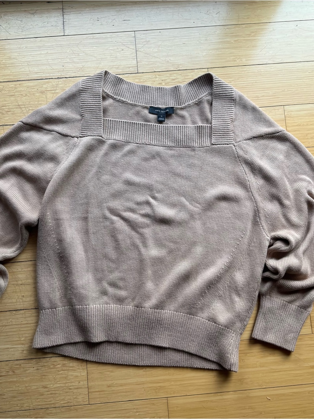 Square Neck Ann Taylor Knit Sweater